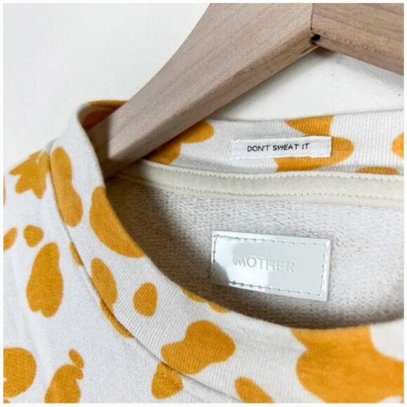 MOTHER Curve Ball Short Sleeve Sweatshirt • “Just a Purr Leopard” - Picture 7 of 10